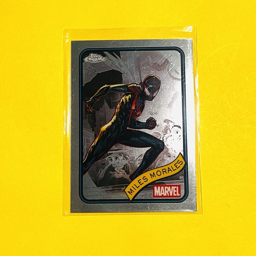 2025 Topps Chrome Marvel Miles Morales #176 Base Card